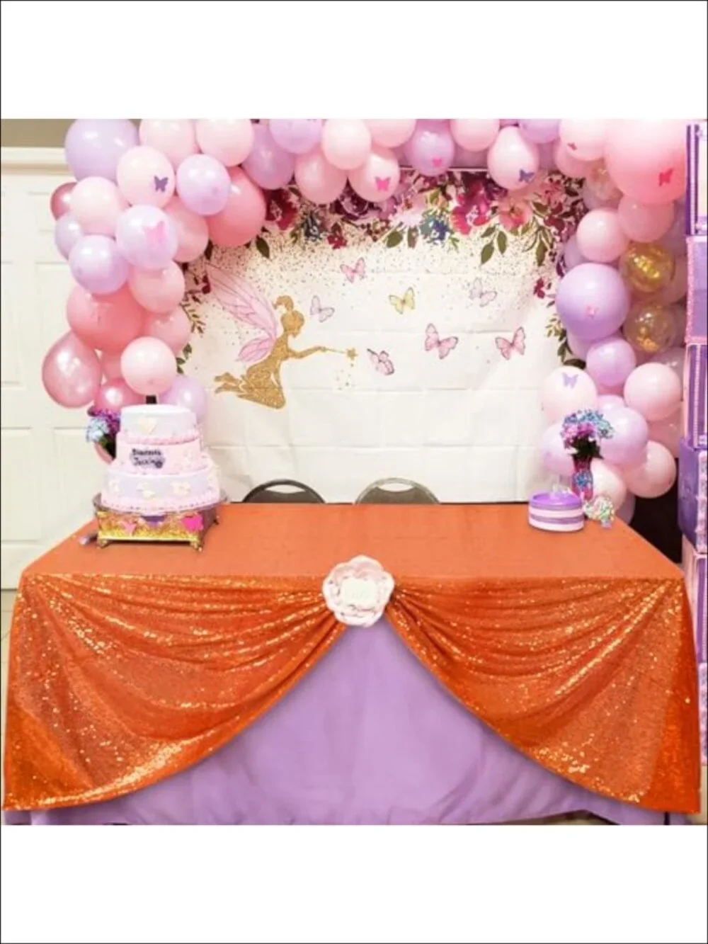 Sequin Tablecloth Rectangular Overlay Party Dining Table Cover